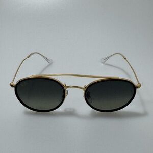 Ray-Ban RB3647 Double Bridge Sunglasses Black Gold